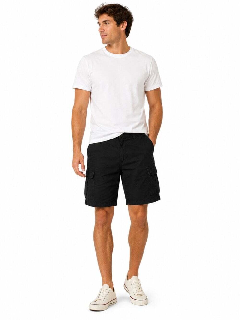 Mountain Ridge Black Cargo Shorts Mens 34 Utility Tactical Hiking Casual
